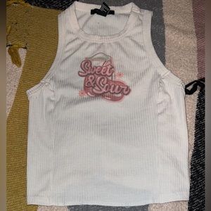 White tank top, briefly used, small.